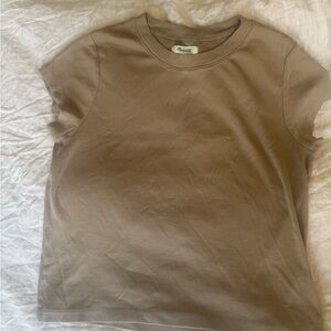 Madewell Tan Short Sleeve Tee